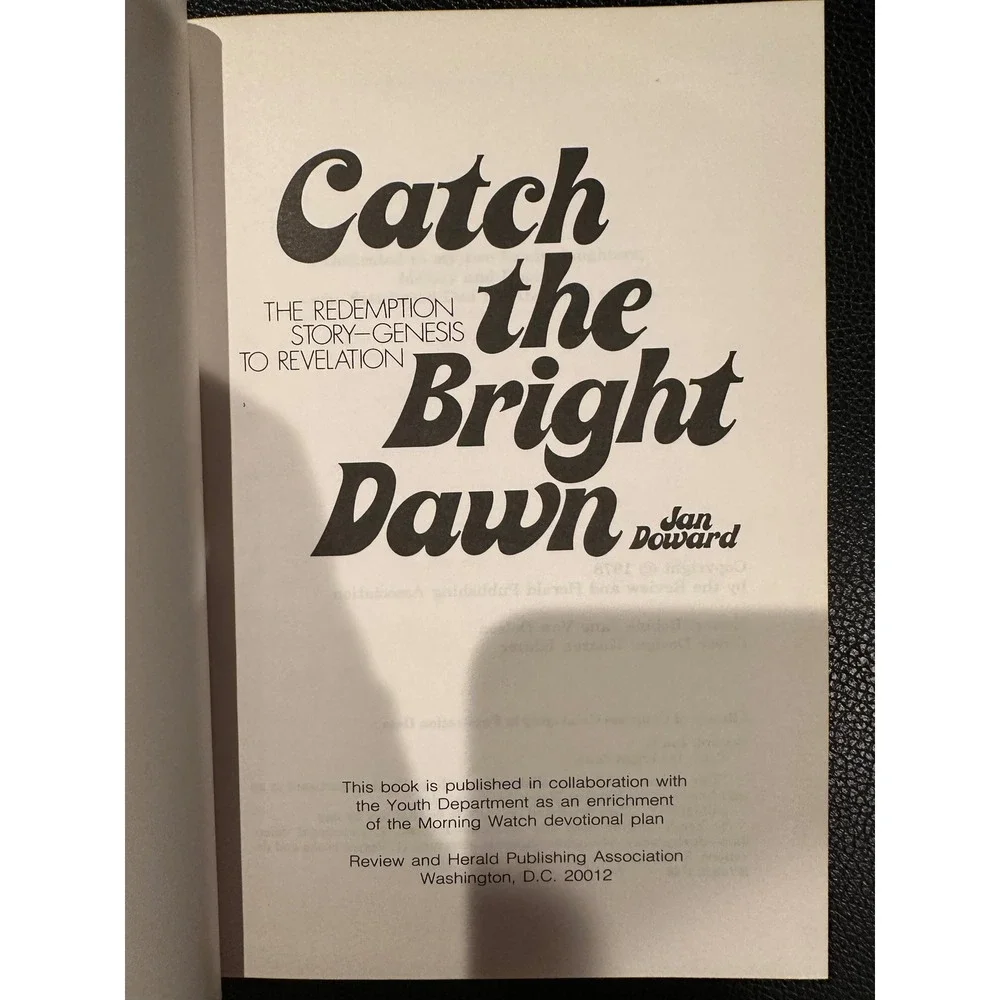 Catch the Bright Dawn Jan Doward 1978 Hardcover Devotional Religious Book